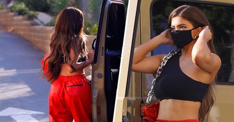 Kylie Jenner is red hot as she is seen leaving a photoshoot