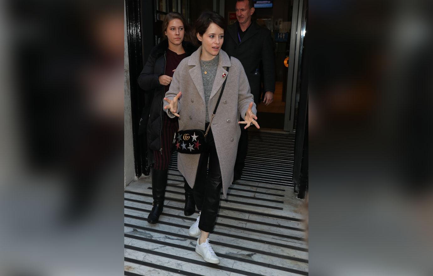 Claire foy walking