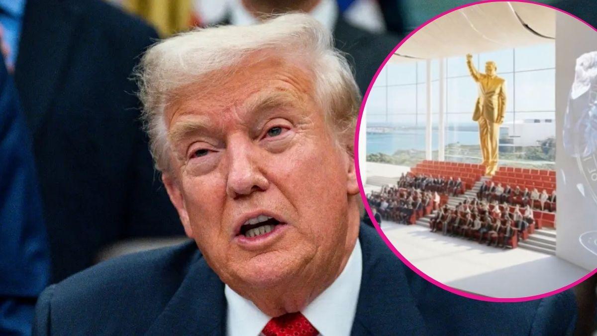 Donald Trump's New Gold Statue in His Library Reminds Fans of Other 'Cult' Authoritarian Leaders: 'A Massive Embarrassment'