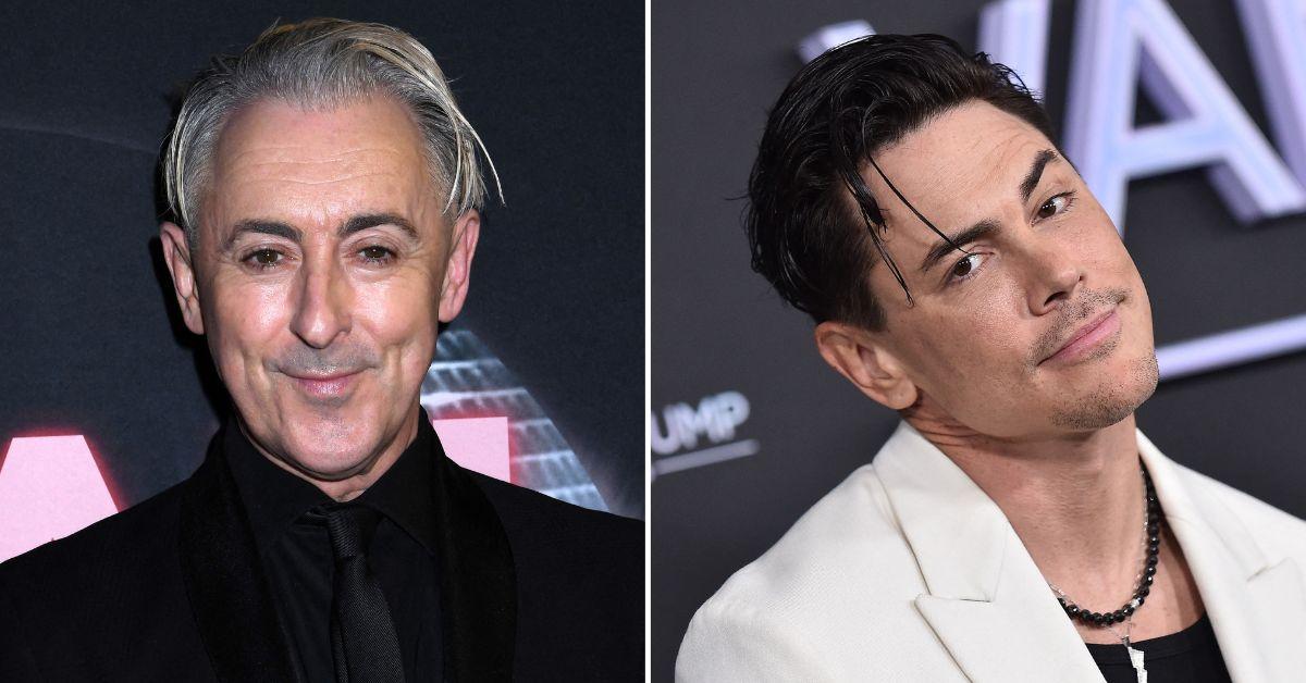 Composite photo of Alan Cumming and Tom Sandoval.