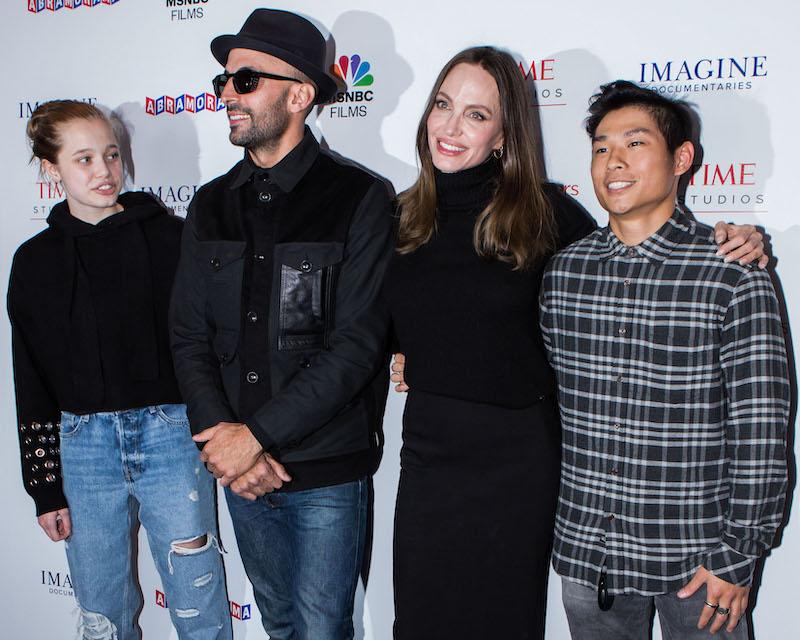 Angelina Jolie All Smiles At JFK Airport Amid Divorce Drama