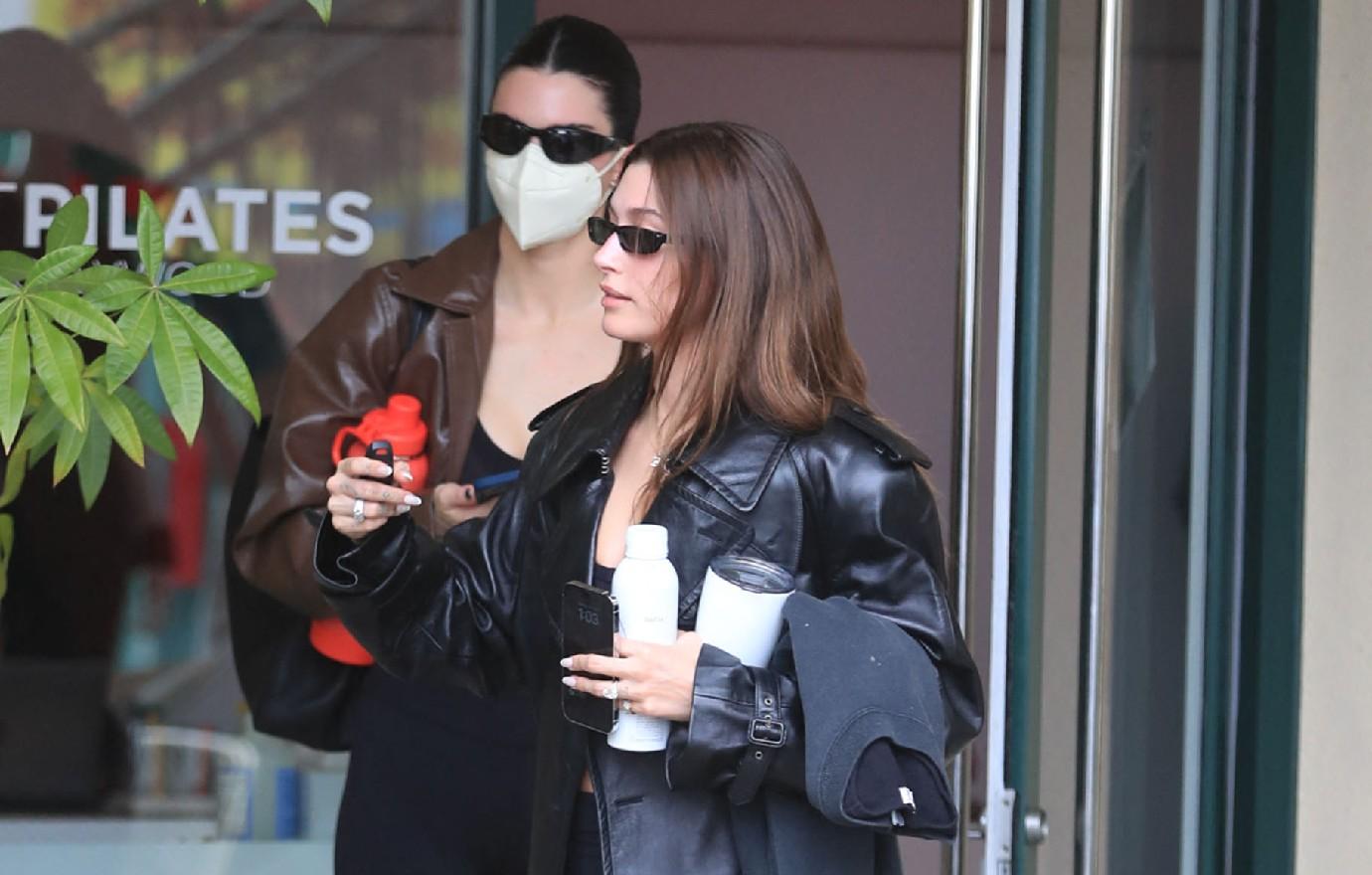 Kendall Jenner Brings Hailey Baldwin Along for Caitlyn Jenner