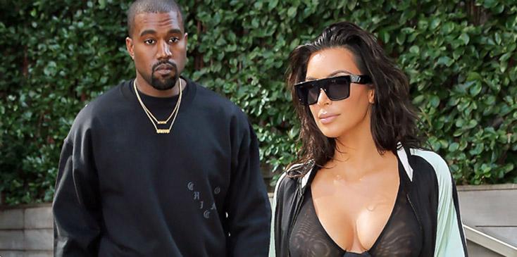 Kanye West and Kim Kardashian head out to the airport in New York