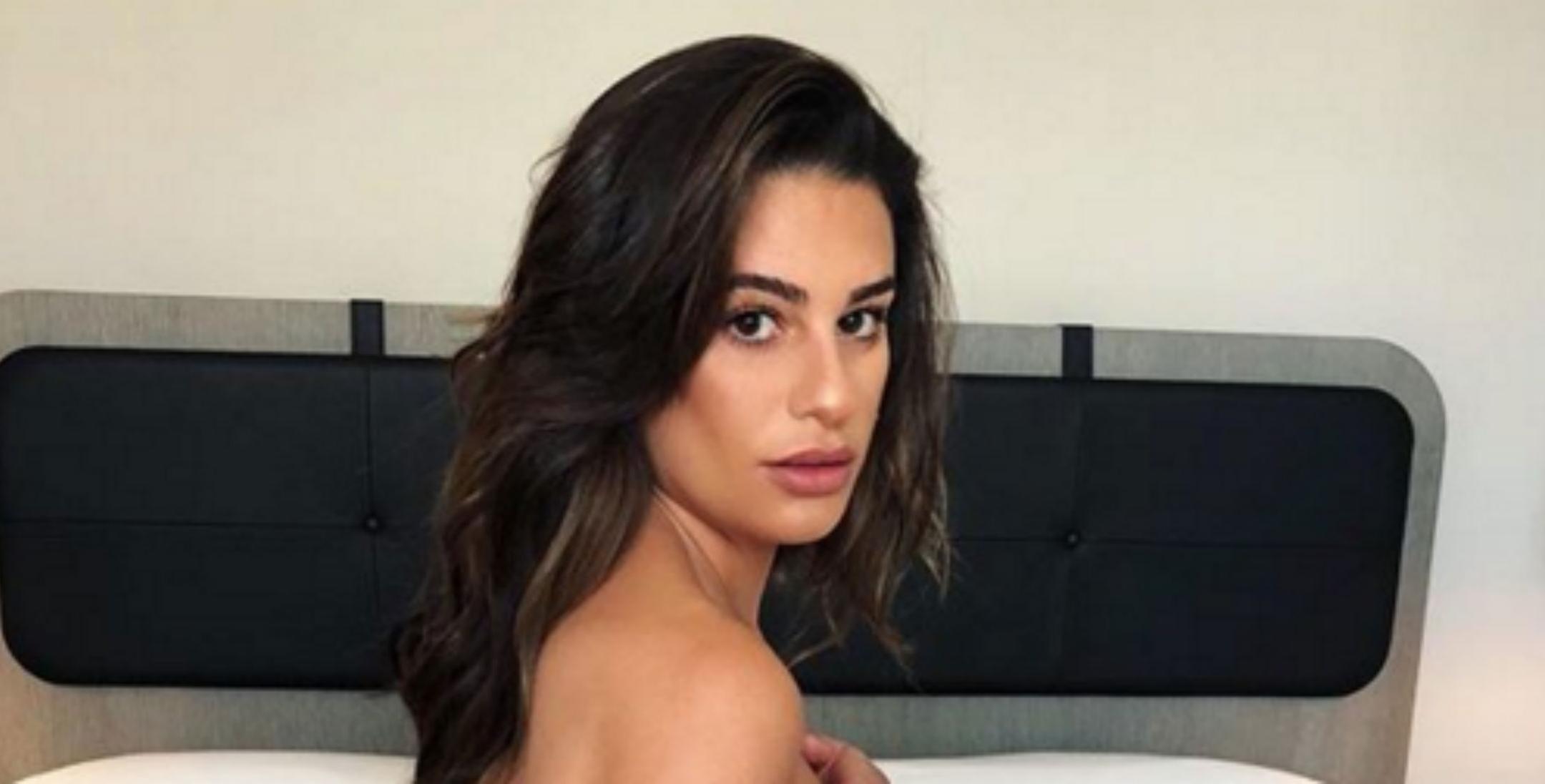 Lea Michele Topless Bares Boobs Nude Photos