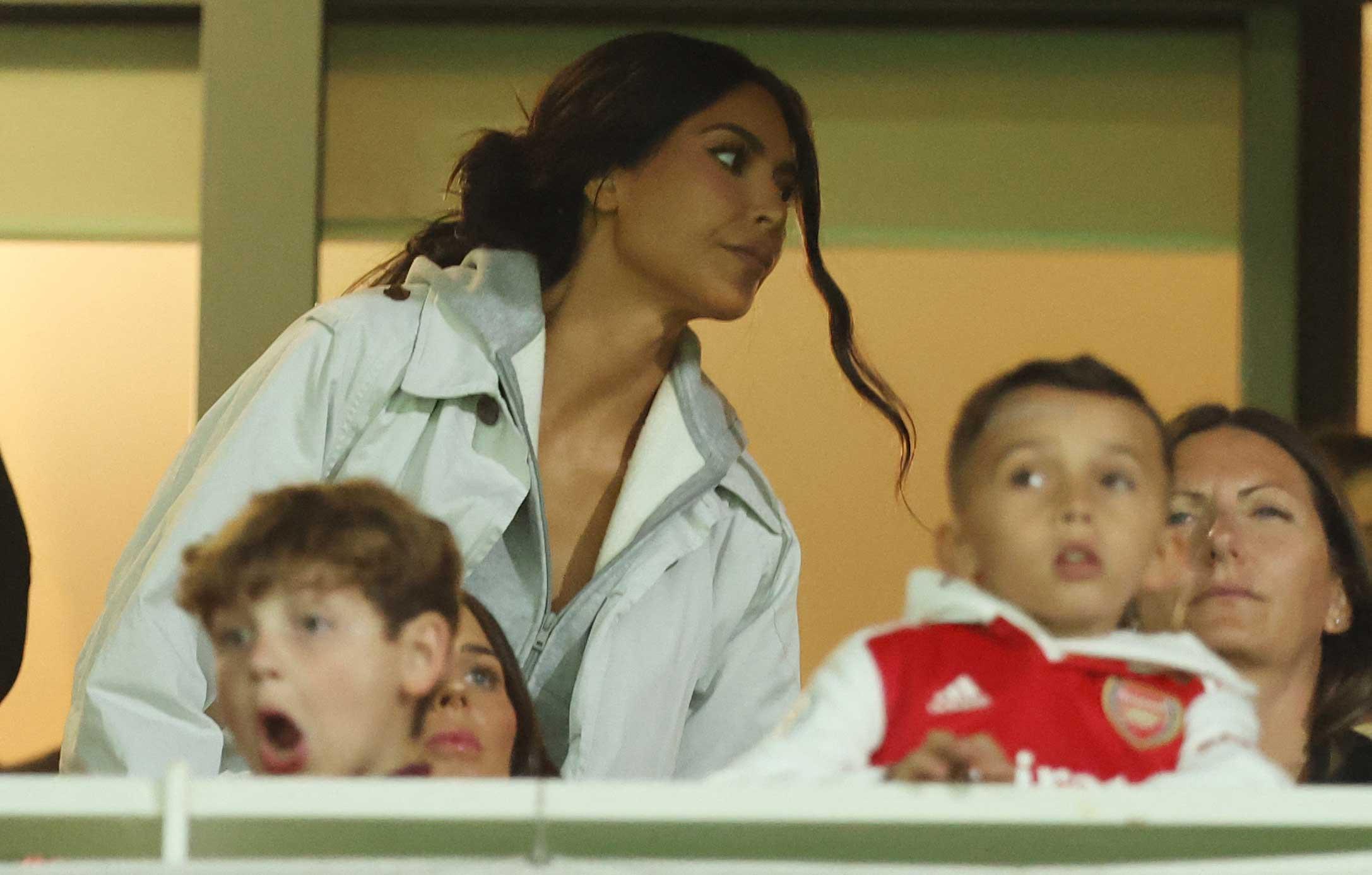 arsenal v sporting lisbon kim kardashian saint