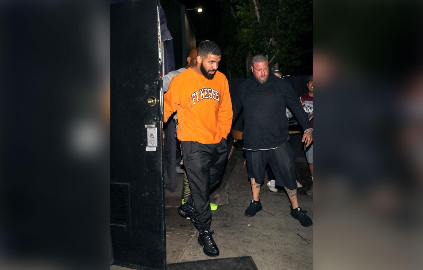 drake wearing finesse sweatshirt