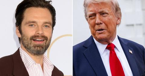 photo of Sebastian Stan and Donald Trump
