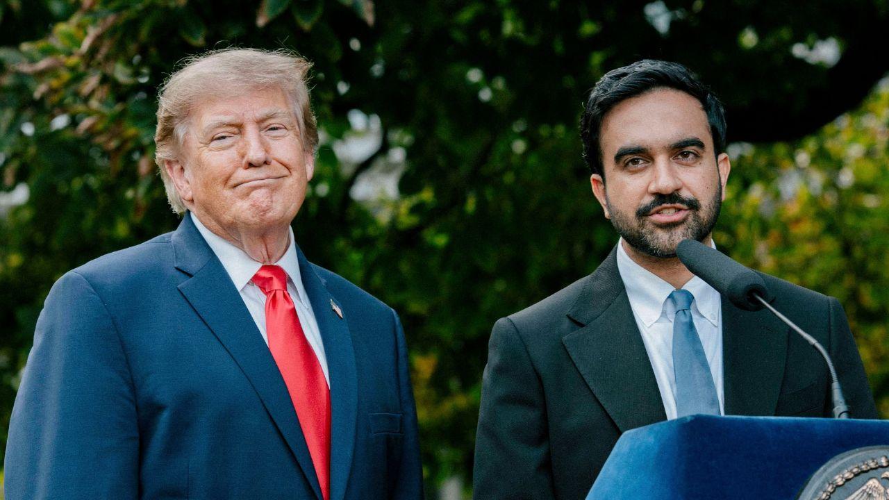 Photo of Donald Trump and Zohran Mamdani.