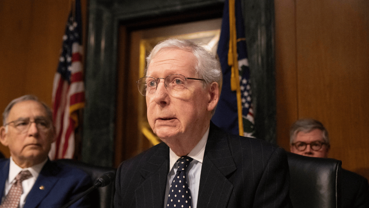 image of Mitch McConnell's current Senate term ends on January 3, 2027.