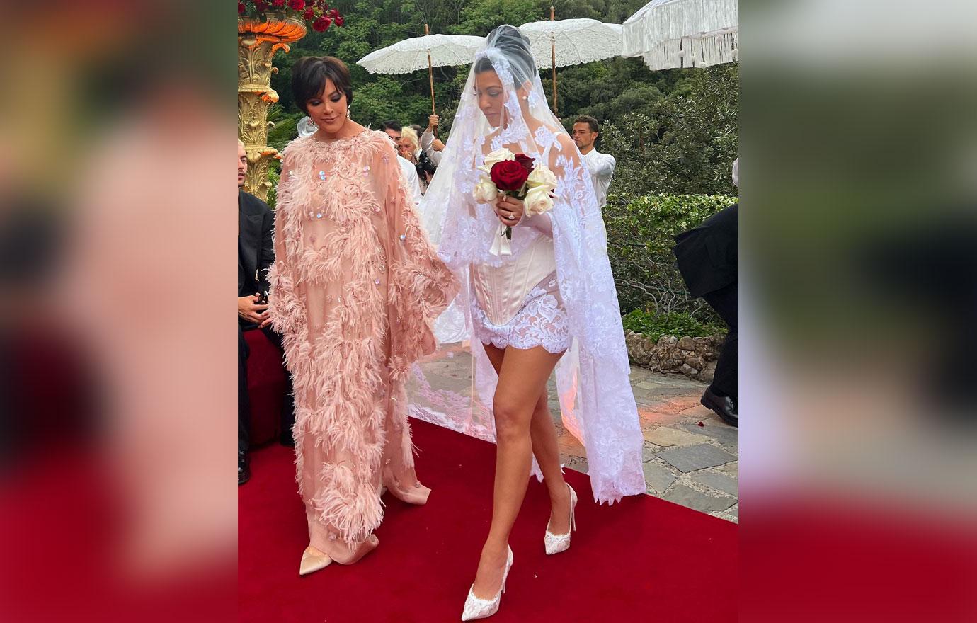 Kim Kardashian channels Kourtney's wedding look at Dolce & Gabbana party  amid feud