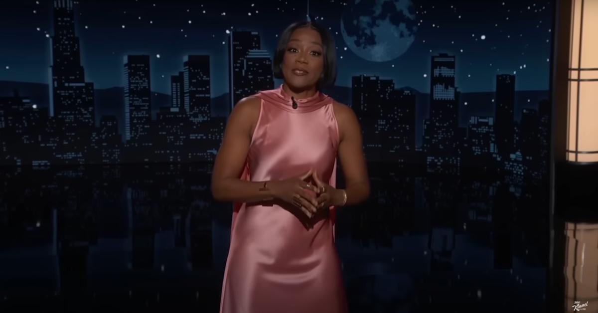 Image of Tiffany Haddish jokingly told Jason Lee she would still 'make a real baby' with him.