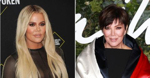 khloe kardashian leaning kris jenner tristan thompson paternity scandal