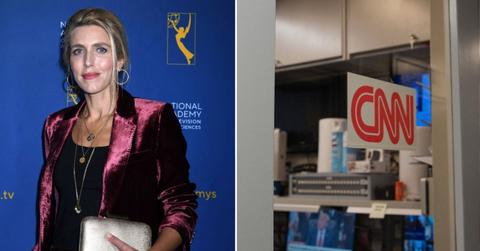 Split photo of Clarissa Ward and CNN