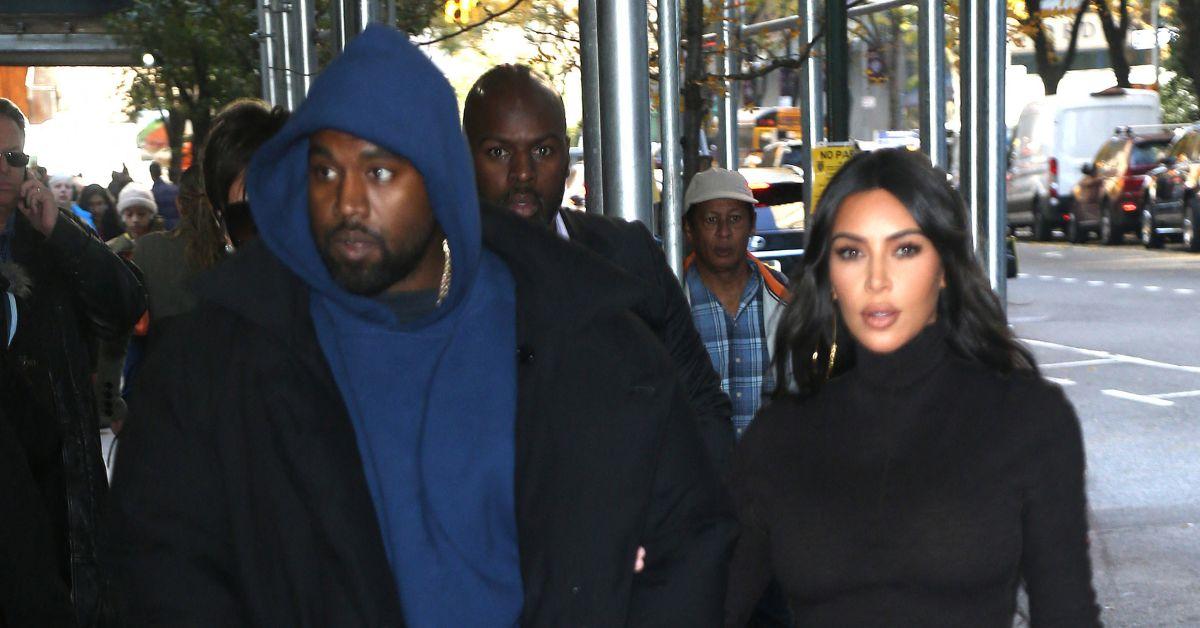 Photo of Kanye West and Kim Kardashian