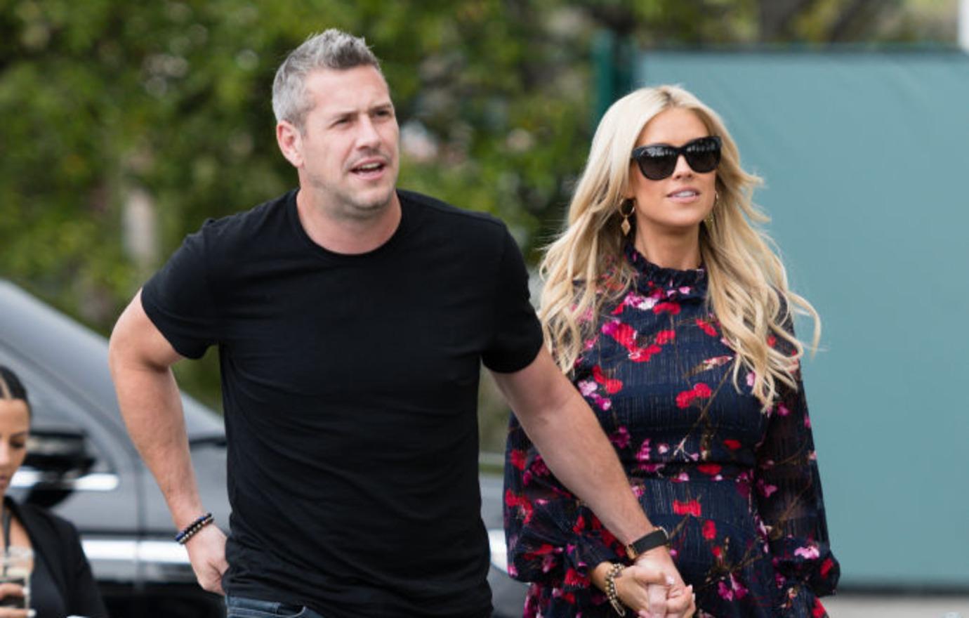 Very Pregnant Christina Anstead Goes On A Morning Jog.