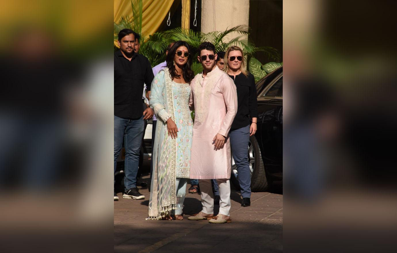 EXCLUSIVE: Priyanka Chopra and Nick Jonas seen ahead of their wedding