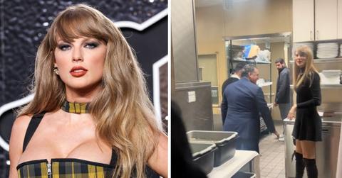 taylor swift exiting kitchen spago