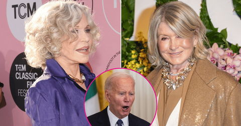 Composite photo of Jane Fonda, Martha Stewart and Joe Biden.