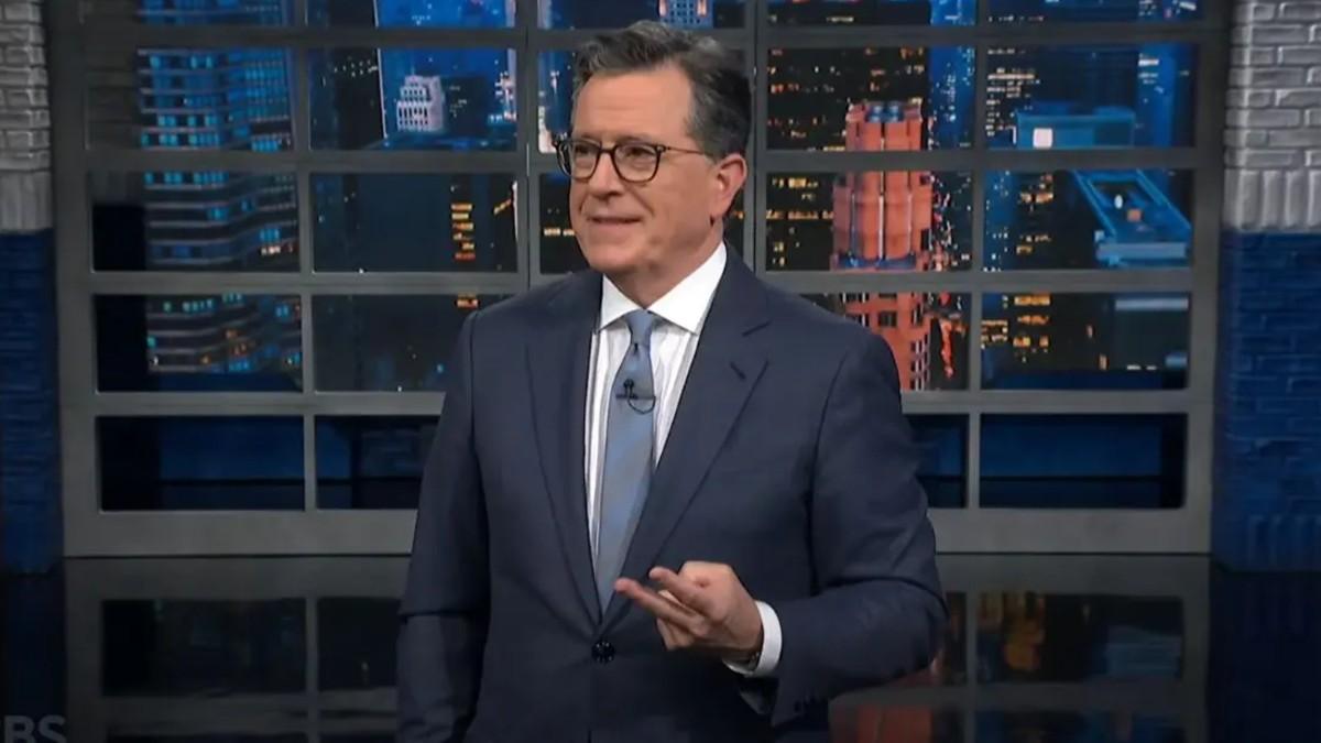 image of Stephen Colbert's show was canceled.