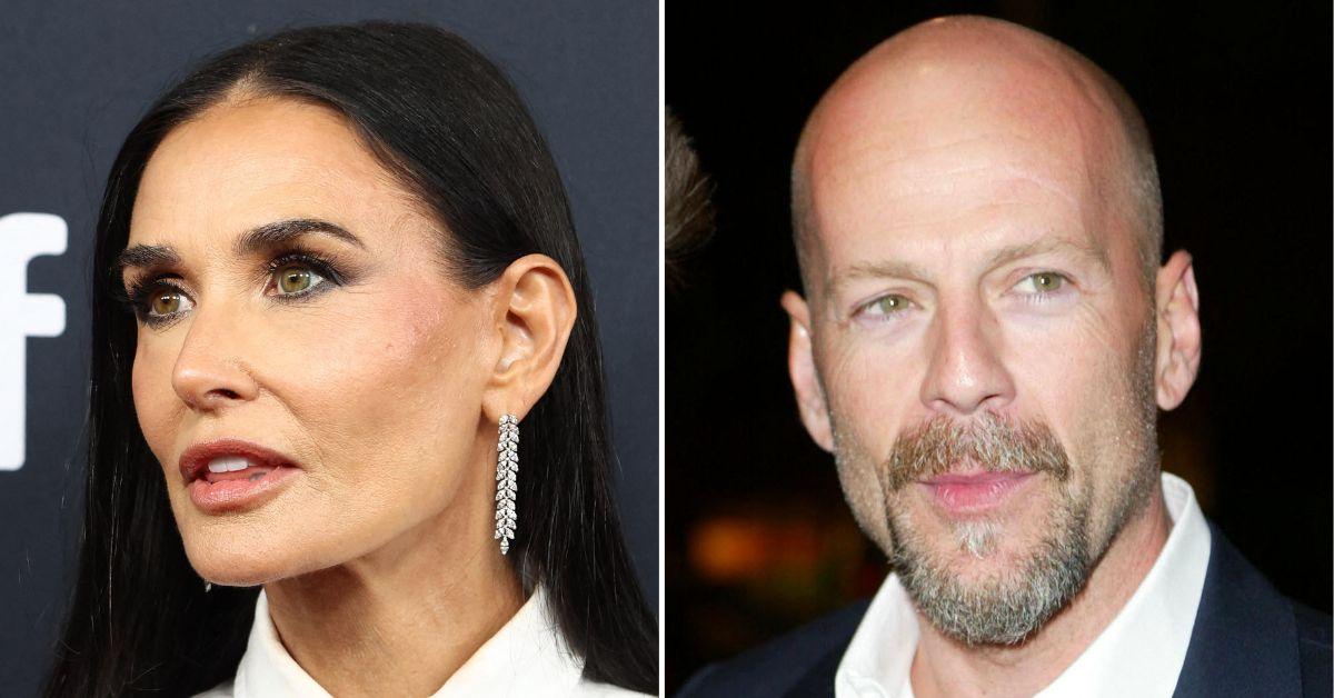 Composite photo of Demi Moore and Bruce Willis.