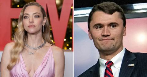 Composite Amanda Seyfried and Charlie Kirk
