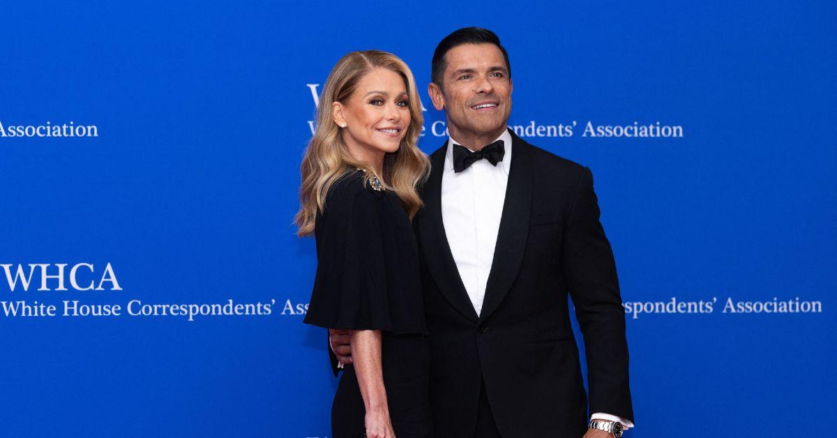 Mark Consuelos and Kelly Ripa at the WHCA Dinner