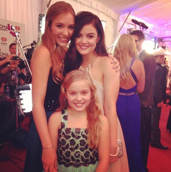 Lucy Hale Lennon and Maisy