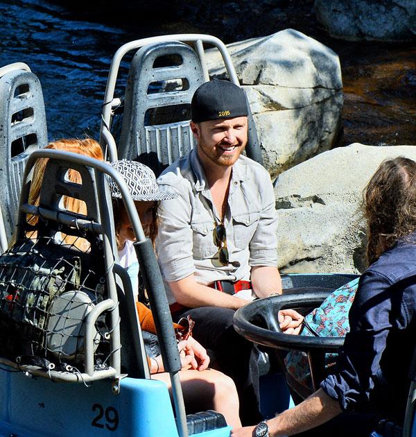 aaron paul wife lauren parsekian vacation disney