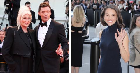 Composite photo of Deborra-Lee Furness, Hugh Jackman and Sutton Foster.