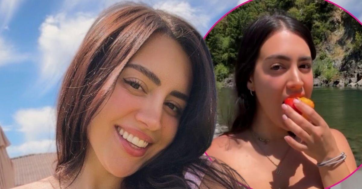 Mia Monroe Eating A Peach Outdoors Has The Internet Drooling