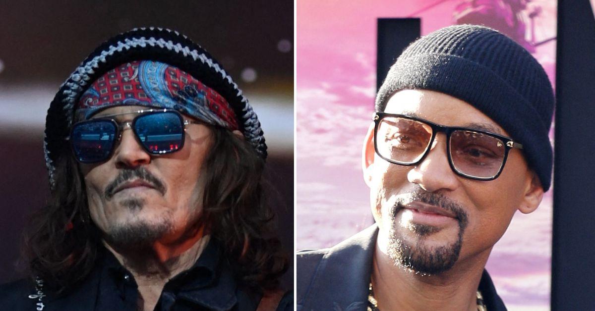 Composite photo of Johnny Depp and Will Smith.