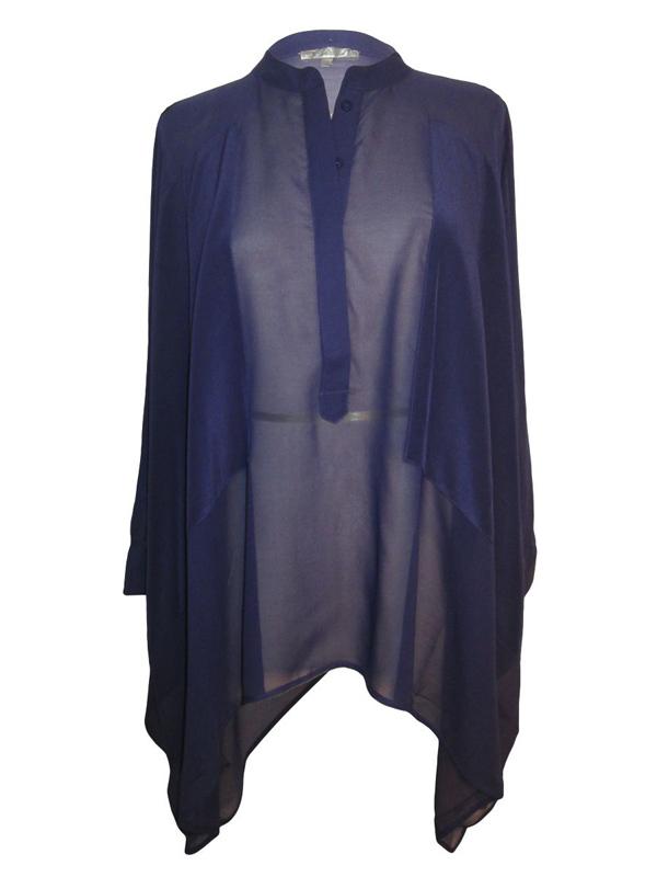 Gold Hawk Sheer Patch Poncho