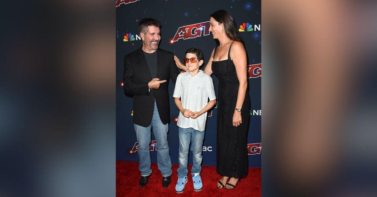 Image of Simon Cowell and Lauren Silverman share one child.