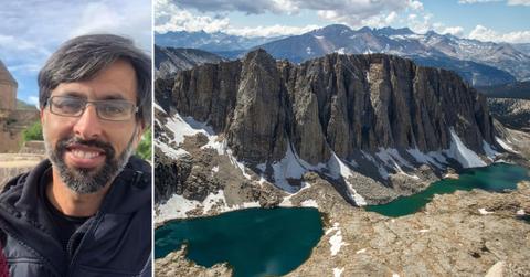 Split photo of Kalem Peter Kazarian and Mount Whitney