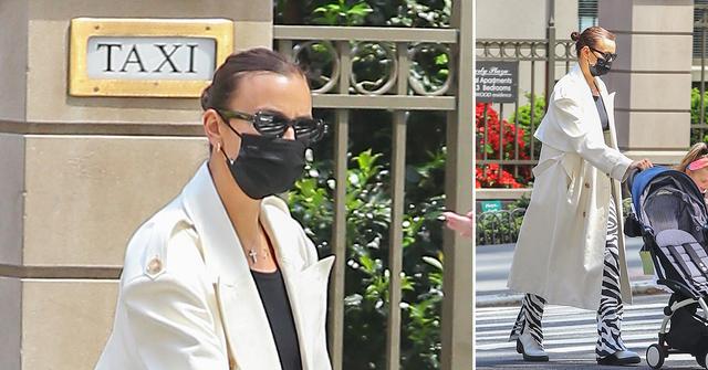 irina shayk and daughter lea cooper seen taking a stroll together in new york city ok