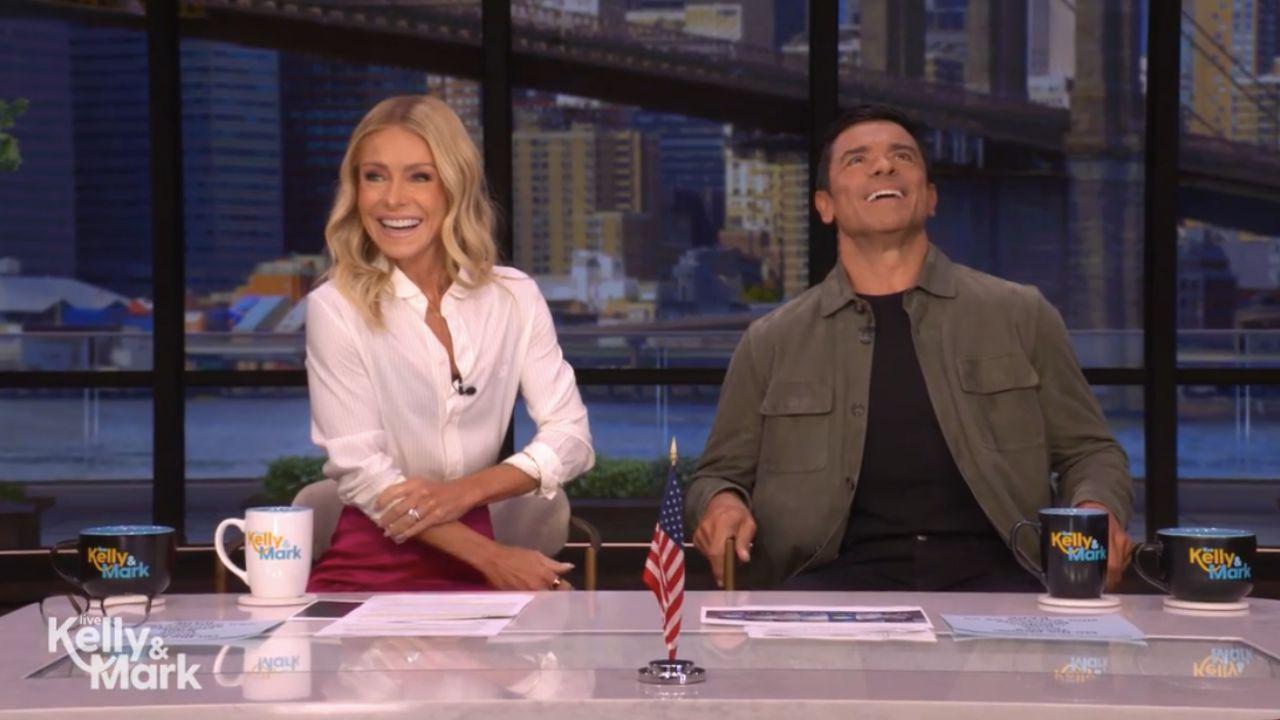Image of Kelly Ripa and Mark Consuelos discussed a 'confirmed' sighting of the monster. 