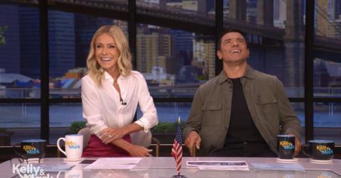 Image of Kelly Ripa and Mark Consuelos discussed a 'confirmed' sighting of the monster.