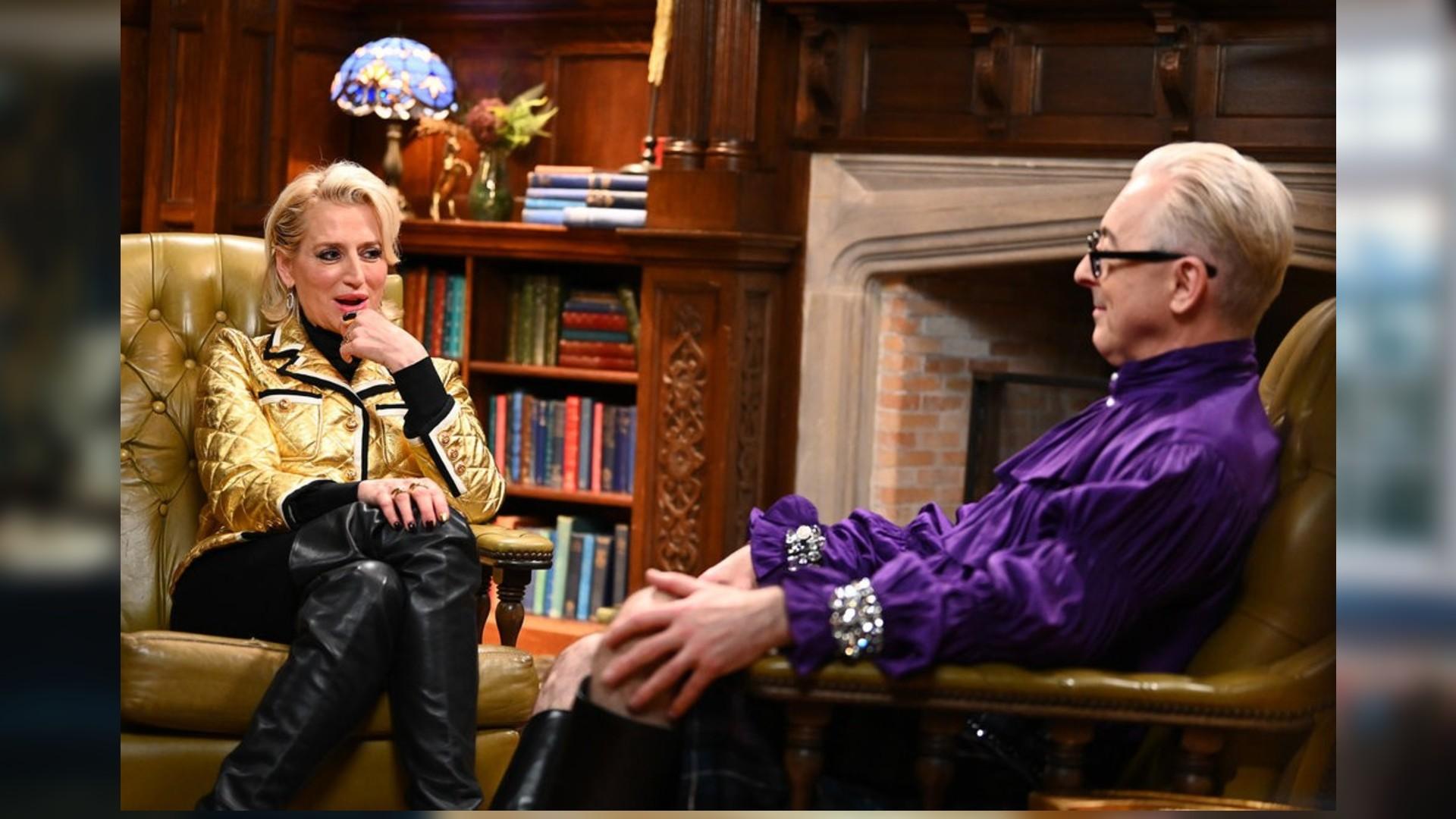 Photo of Dorinda Medley and Alan Cumming. 