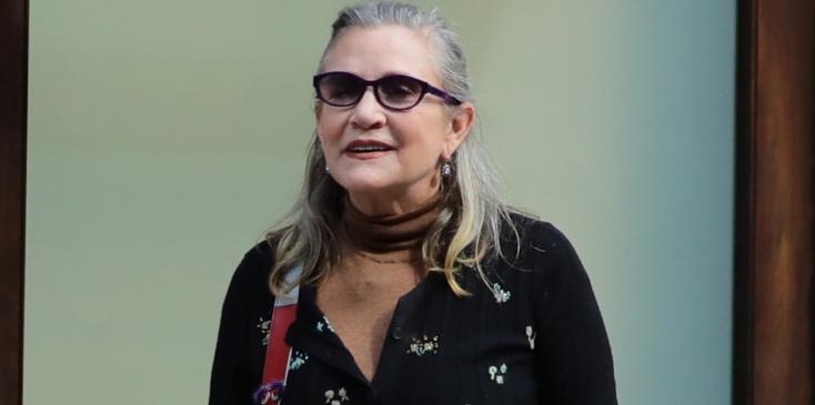 American actress and writer who is best known for her role as Princess Leia in the original Star Wars trilogy Carrie Fisher seen out and about New York