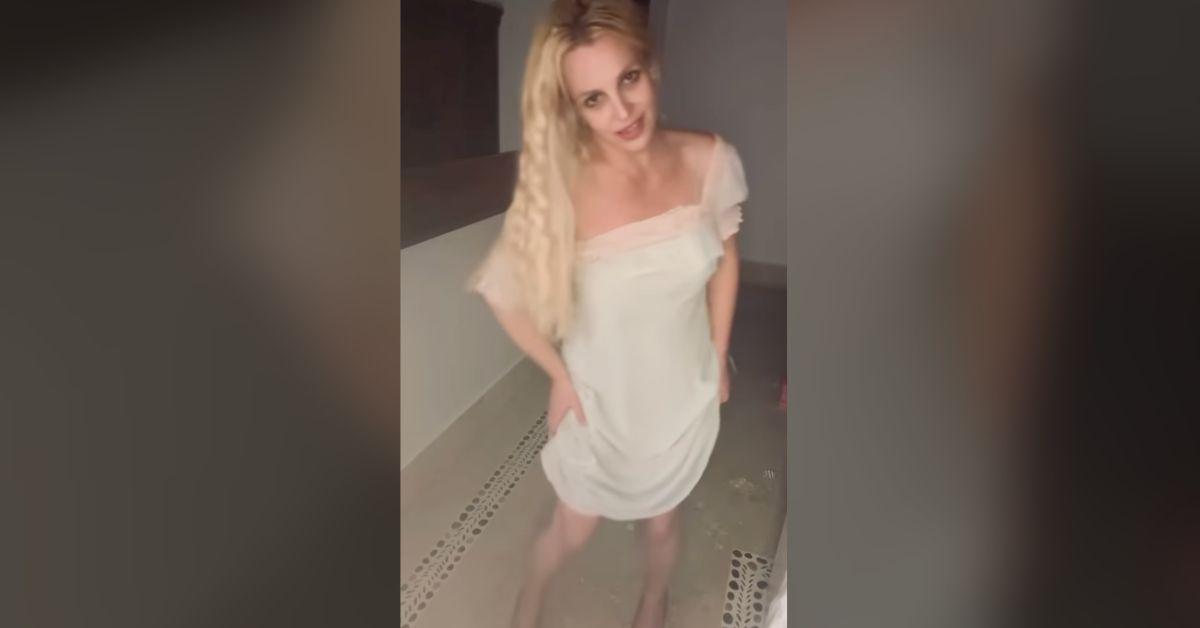 Image of Britney Spears frequently posts dance videos.