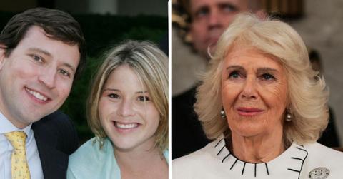 Photo of Henry Hager, Jenna Bush Hager and Queen Camilla
