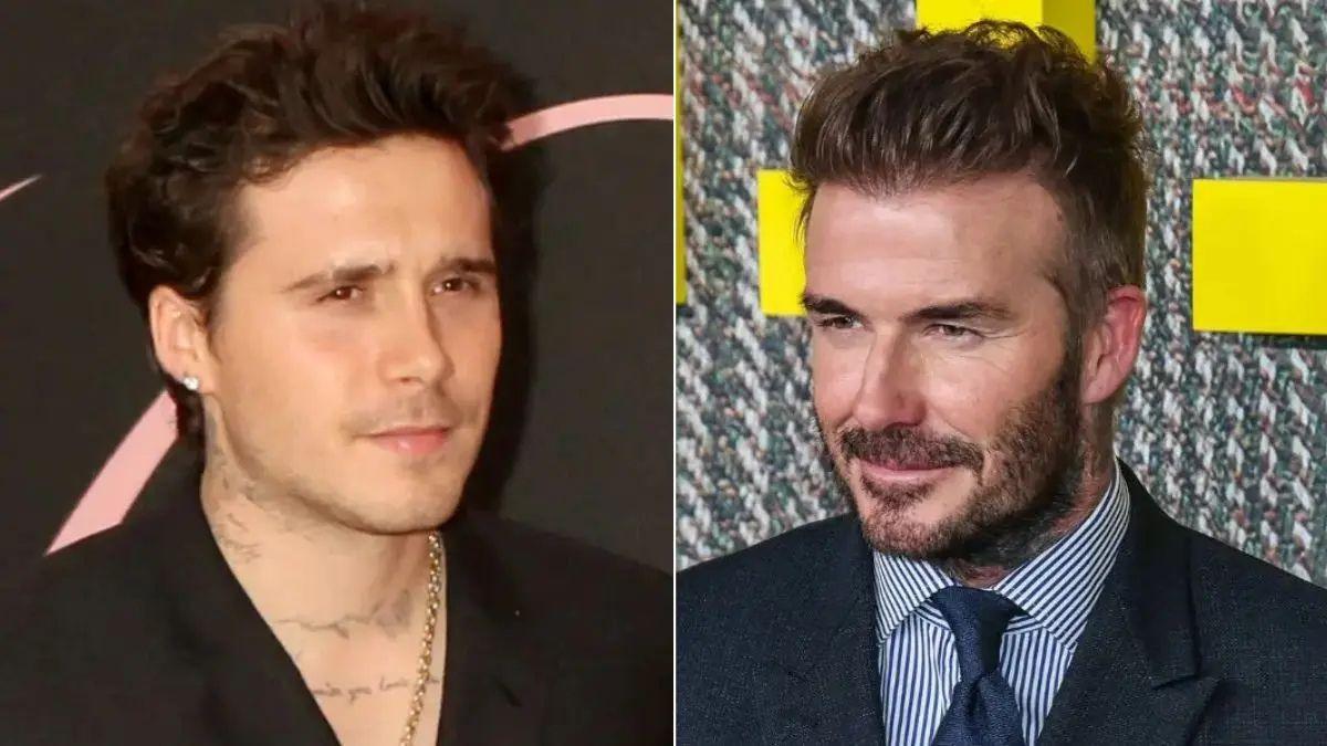 Photo of David Beckham seemingly referred to his estranged son one day after Brooklyn Beckham made the shocking claims. 