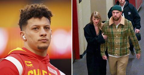 patrick mahomes cool watch travis kelce taylor swifts romance blossom