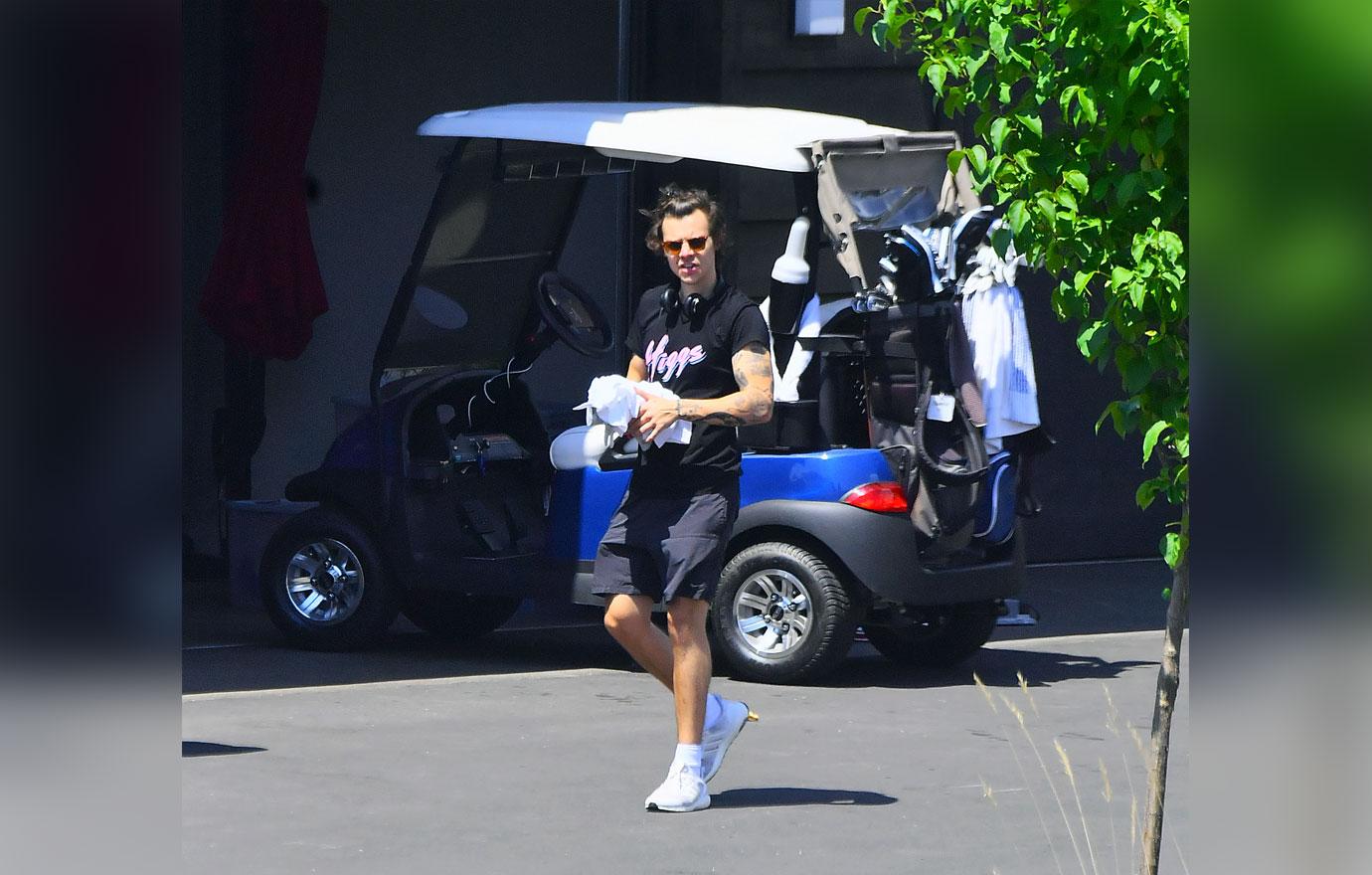 EXCLUSIVE: Harry Styles spotted enjoying a &#8216;golfing&#8217; getaway in Idaho, USA.