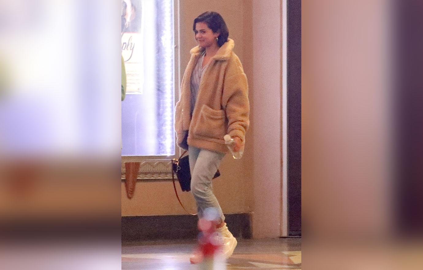 *EXCLUSIVE* Selena Gomez smiles as she catches a glimpse of recent ex Justin Bieber at church in Beverly Hills