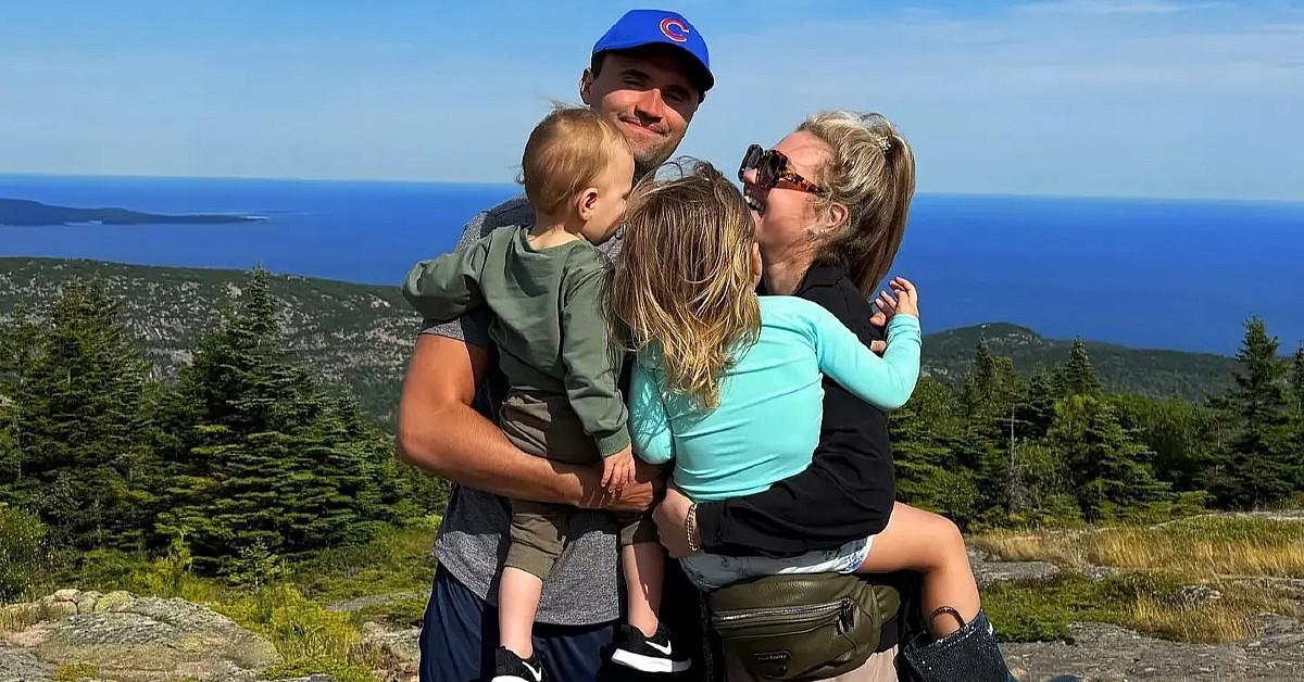 Photo of Charlie Kirk, Erika Frantzve and their kids