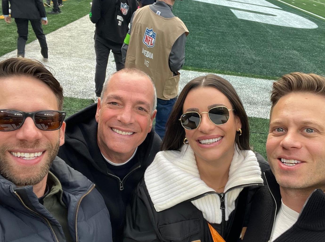 Lea Michele Roasted For Posing With Aaron Rodgers At Jets Game Photo