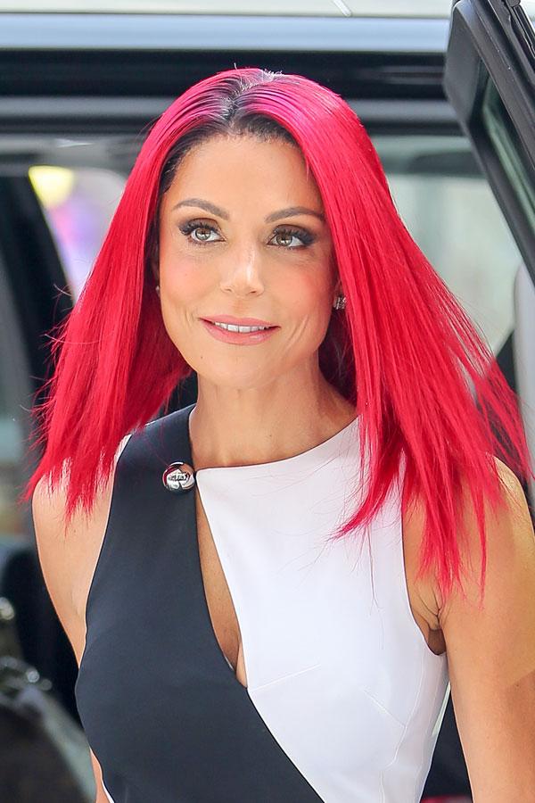 bethenny frankel pink hair