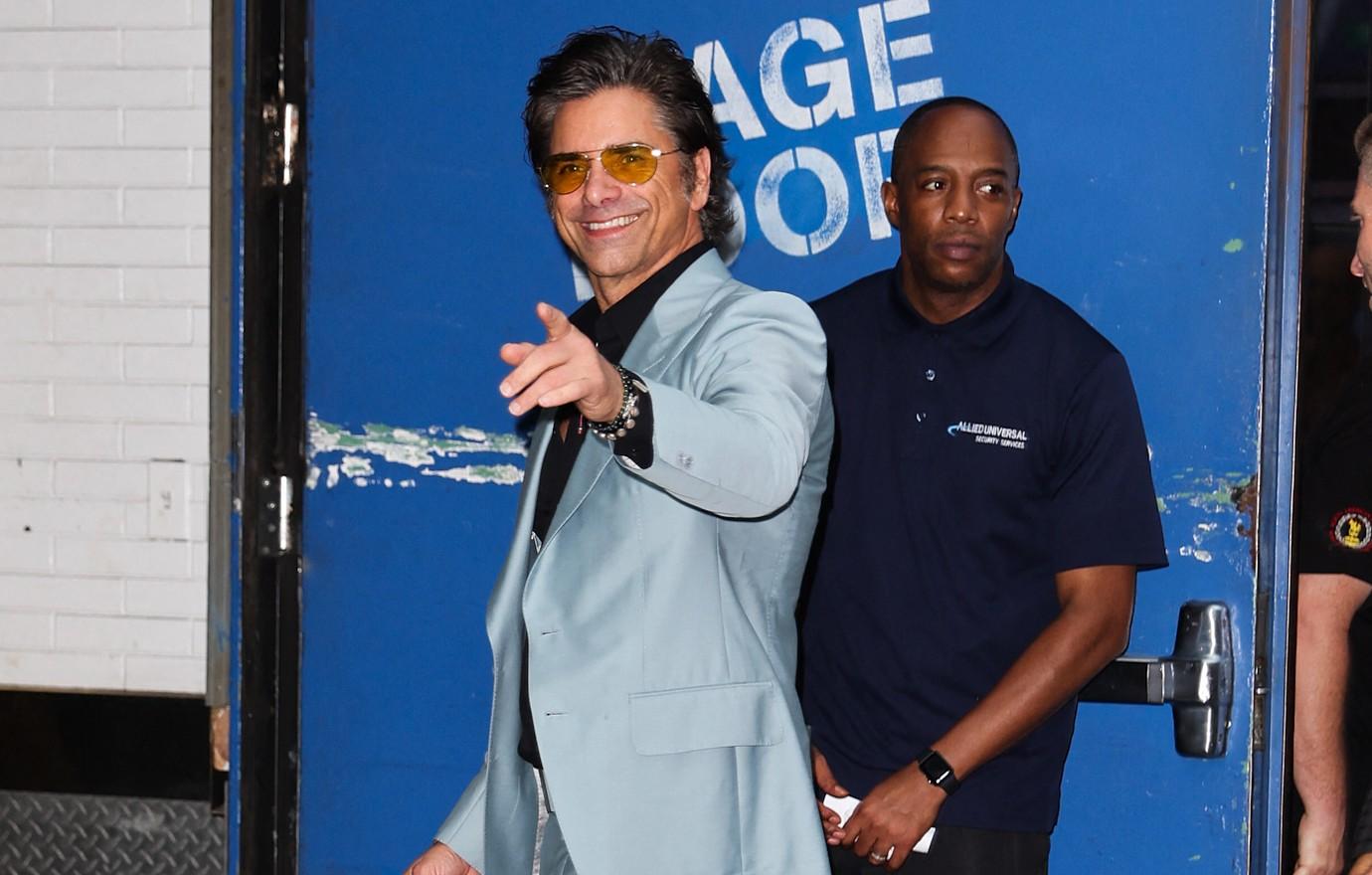 john stamos kicked out scientology meeting messing around