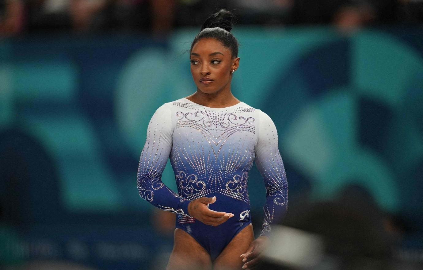 simone biles diamond goat necklace